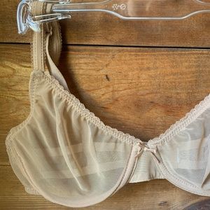 Sheer Mesh Underwire Bra